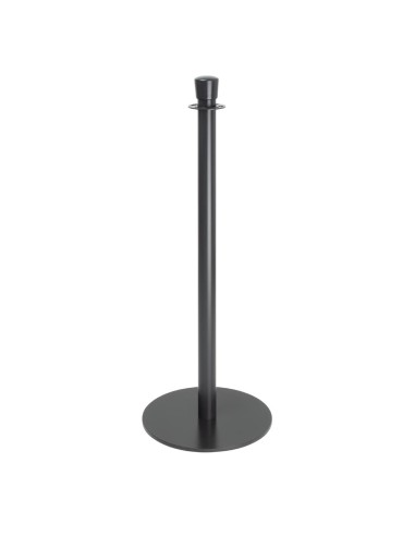 Poteaux d'accueil Bolero noirs - lot de 2