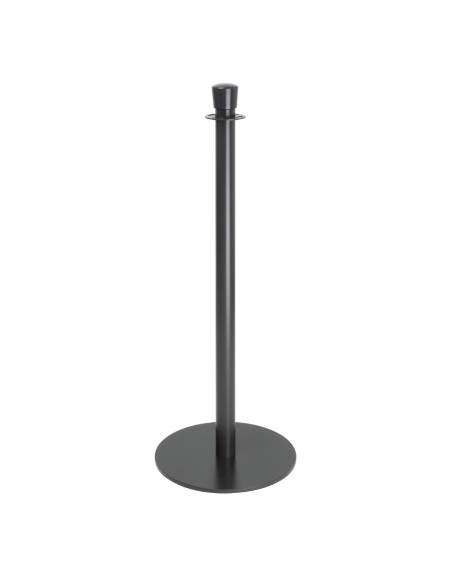 Poteaux d'accueil Bolero noirs - lot de 2