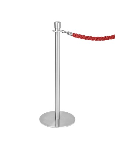 Poteaux d'accueil Bolero inox brossé - lot de 2