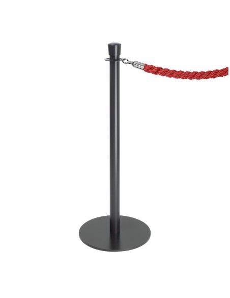 Poteaux d'accueil Bolero noirs - lot de 2