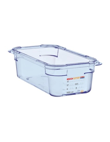 Boîte hermétique bleue Araven GN1/4 100mm - Sans BPA