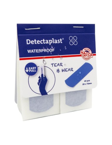 Pansements imperméables Detectaplast 25x72mm - lot de 100