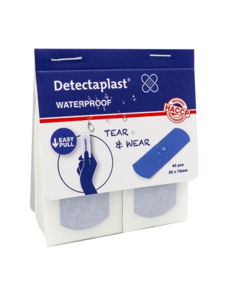 Pansements imperméables Detectaplast 25x72mm - lot de 100