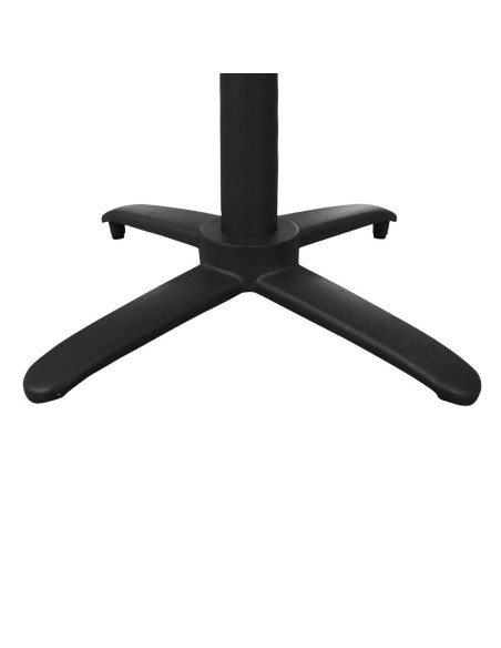 Pied de table basculant Bolero en aluminium noir - 720x480 mm