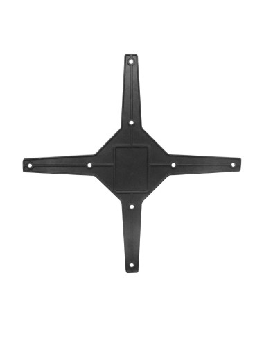 Pied de table basculant Bolero en aluminium noir - 720x480 mm