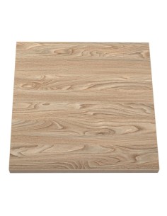Plateau carré Bolero 600mm effet bois clair - 48mm