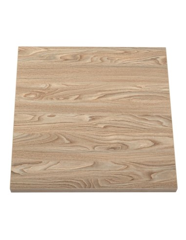 Plateau carré Bolero 600mm effet bois clair - 48mm