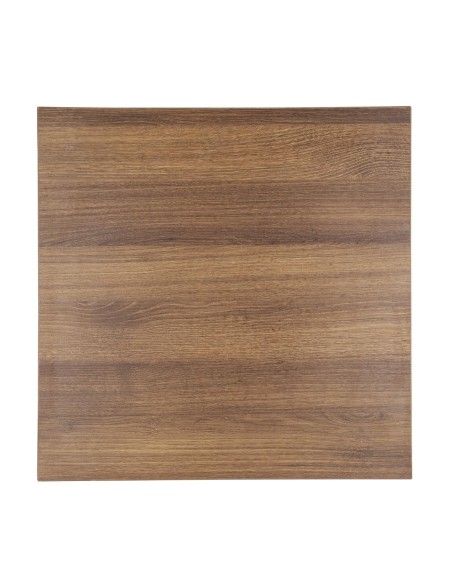 Plateau carré Bolero 700mm effet chêne rustique - 48mm