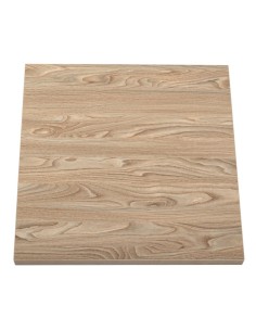 Plateau carré Bolero 700 mm effet bois clair - 48 mm
