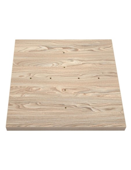 Plateau carré Bolero 600mm effet bois clair - 48mm
