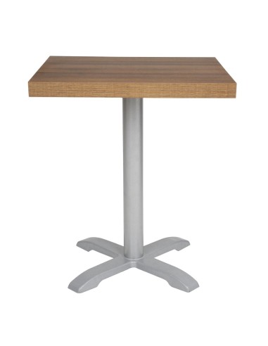 Plateau carré Bolero 700mm effet chêne rustique - 48mm