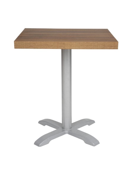 Plateau carré Bolero 700mm effet chêne rustique - 48mm