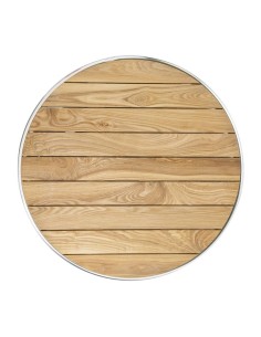 Mange-debout rond Bolero 600 mm - aluminium et frêne 2