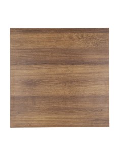 Plateau carré Bolero 600mm effet chêne rustique - 48mm