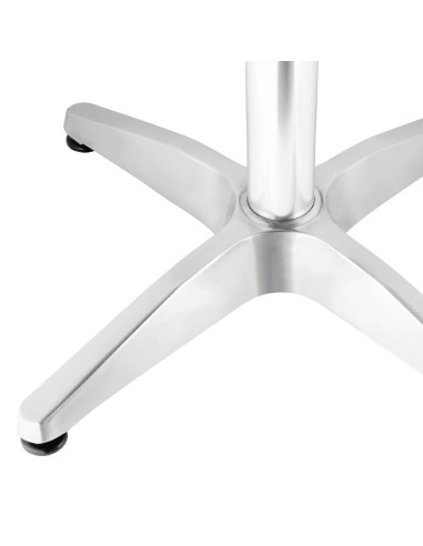 Mange-debout rond Bolero 600 mm - aluminium et frêne
