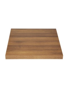 Plateau carré Bolero 600mm effet chêne rustique - 48mm 2