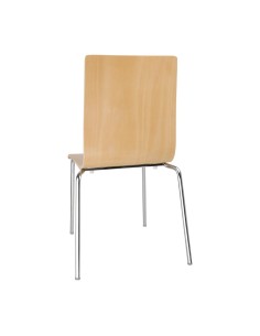 Chaises dossier carré Bolero - lot de 4 couleur naturelle 2