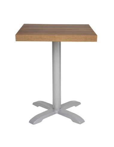 Plateau carré Bolero 600mm effet chêne rustique - 48mm
