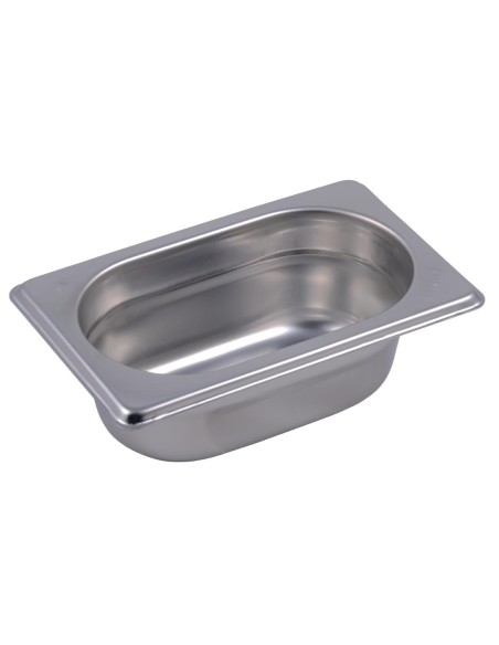 Bac inox GN1/9 Gastro M 65mm - 60 cl - Inox AISI 304