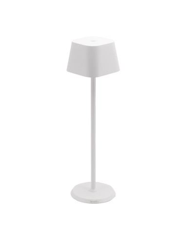 Lampe de table LED sans fil GEORGINA blanche - Securit