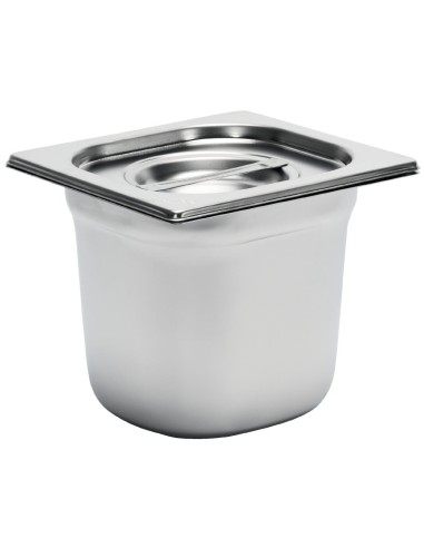 Bac inox GN1/6 Gastro M 150mm - 3,2 L - Inox AISI 304