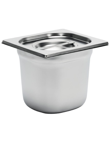 Bac inox GN1/6 Gastro M 150mm - 3,2 L - Inox AISI 304