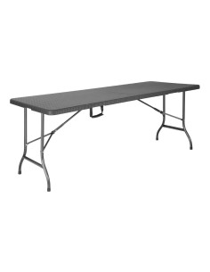Table pliante Bolero noire - 125 kg - Intérieur/extérieur