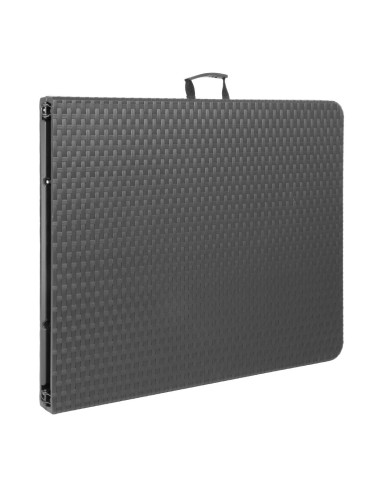 Table pliante Bolero noire - 125 kg - Intérieur/extérieur