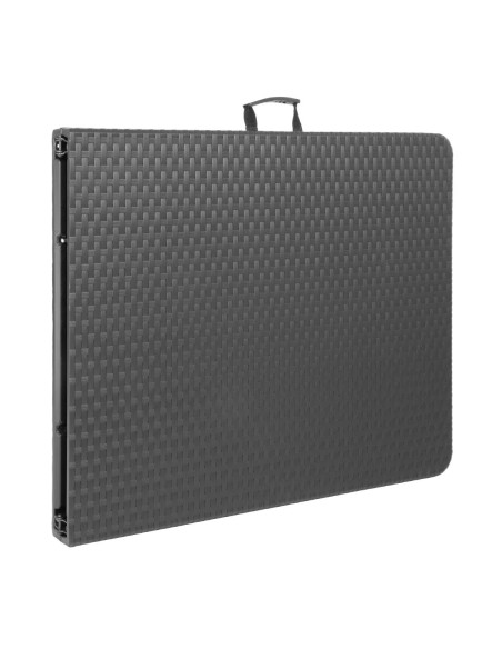 Table pliante Bolero noire - 125 kg - Intérieur/extérieur
