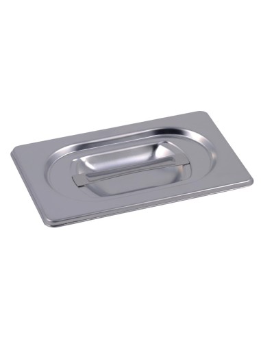 Couvercle GN1/9 Gastro M en inox AISI 304 - 176x108 mm