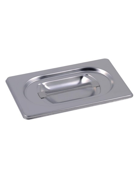 Couvercle GN1/9 Gastro M en inox AISI 304 - 176x108 mm