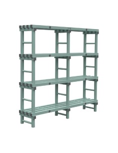 Rayonnage Euro Jackstack 1800x400 mm - 4 étagères - NSF/TÜV
