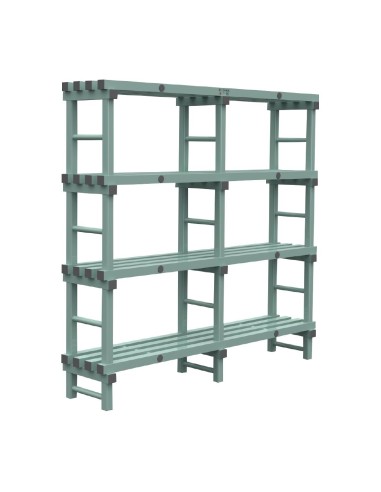 Rayonnage Euro Jackstack 1800x400 mm - 4 étagères - NSF/TÜV