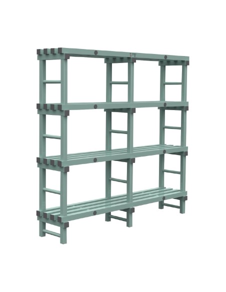 Rayonnage Euro Jackstack 1800x400 mm - 4 étagères - NSF/TÜV
