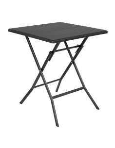 Table pliante carrée Bolero noire 620 mm - Gain de place