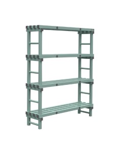 Rayonnage Euro Jackstack 1400x400 mm - 4 étagères robustes