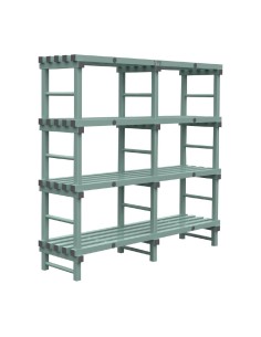 Rayonnage Euro Jackstack 1800x500 mm - 4 étagères, 200 kg