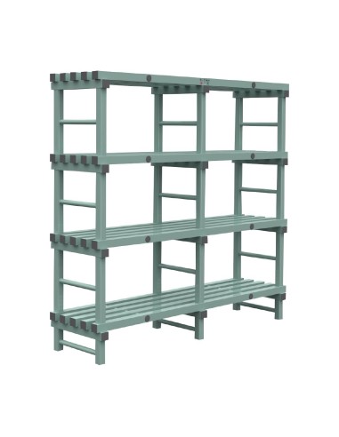 Rayonnage Euro Jackstack 1800x500 mm - 4 étagères, 200 kg