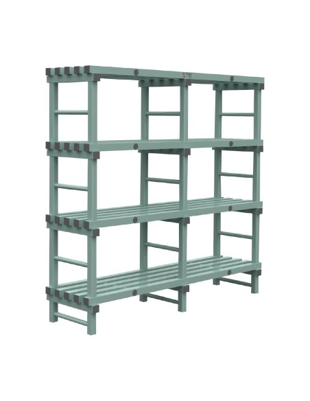 Rayonnage Euro Jackstack 1800x500 mm - 4 étagères, 200 kg