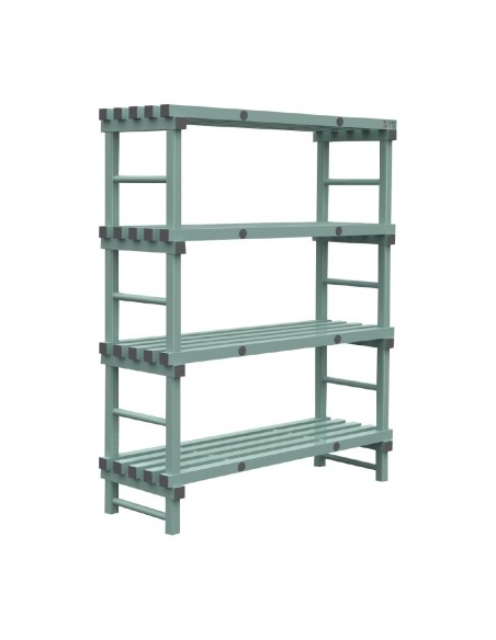 Rayonnage Euro Jackstack 1400x500 mm - 4 étagères