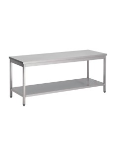 Table inox Gastro M 1800 x 600 x 850 mm - Préparation cuisine