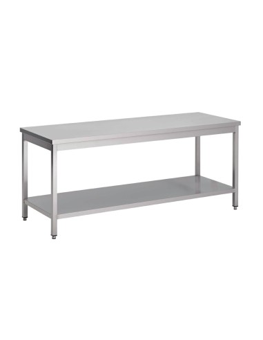 Table inox Gastro M 1800 x 600 x 850 mm - Préparation cuisine