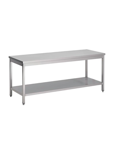 Table inox Gastro M 1400x600 - préparation professionnelle