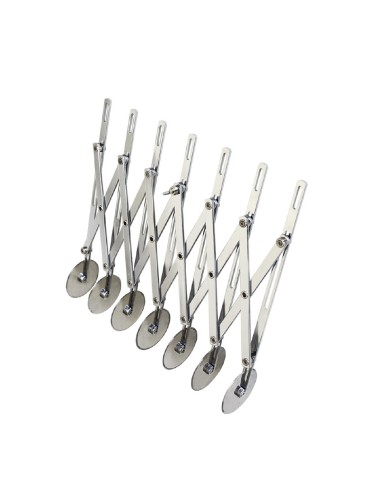 Rouleau multicoupe extensible Schneider 7 roulettes - inox
