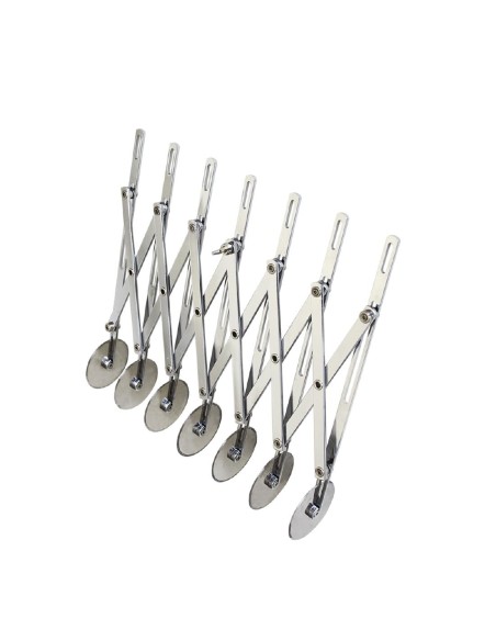 Rouleau multicoupe extensible Schneider 7 roulettes - inox