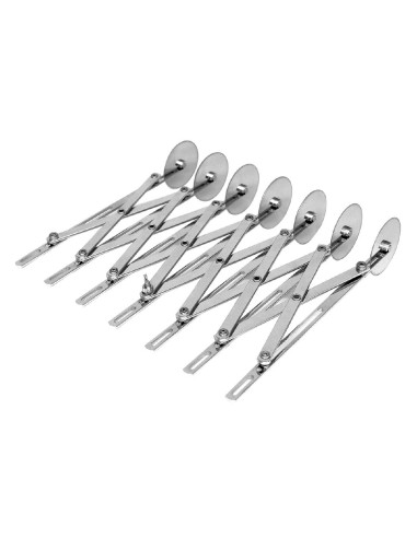 Rouleau multicoupe extensible Schneider 7 roulettes - inox
