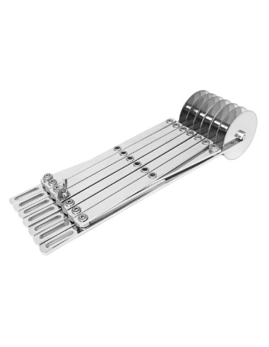 Rouleau multicoupe extensible Schneider 7 roulettes - inox