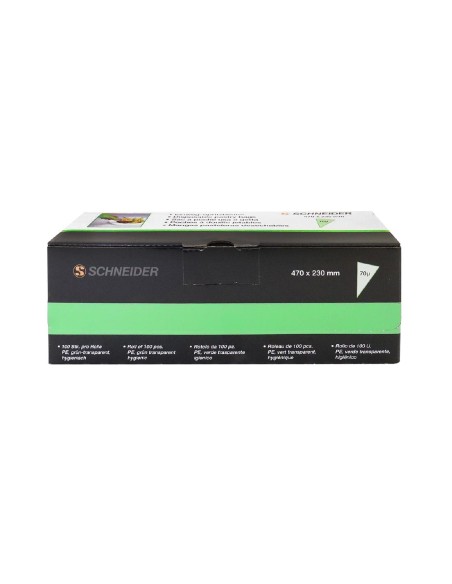 Poches à douilles jetables Schneider vertes 470mm - lot de 100