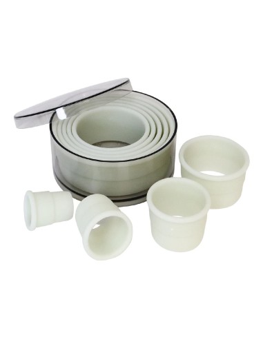 Boîte de 9 découpoirs ronds lisses Schneider - Nylon 20-100 mm