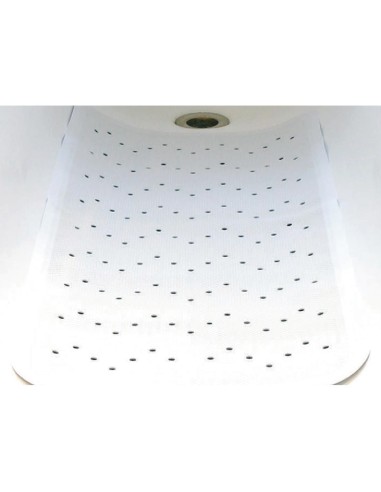 Tapis de bain antidérapant blanc Mitre Essentials